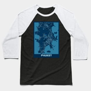 Phuket - Thailand Peace City Map Baseball T-Shirt